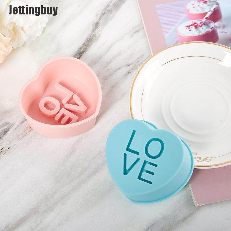 [Jettingbuy] 1PC Silicone Cake Cup DIY Love Muffin Cake Cup Pudding Mold Baking Cake Mould