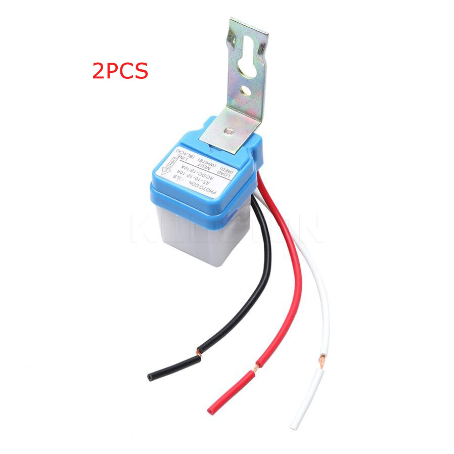 Automatic Auto On Off Light Sensor DC 12V 24V AC 110V 220V Sensor Switch Photocell Street Light Photoswitch Automatic On-Off Switch