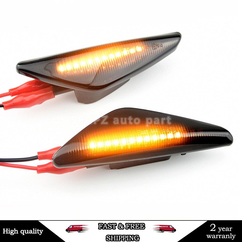 2pcs sequential dynamic flowing led side marker light turn signal light blinker for bmw e70 x5 f25 x3 e71 x6 2007-2013