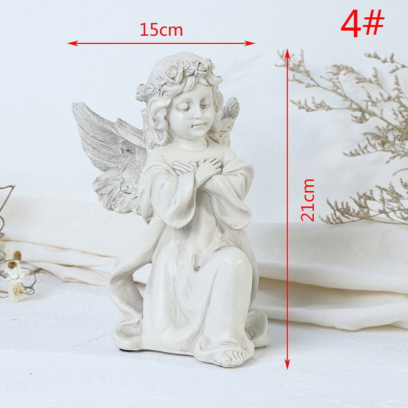 mmico???? Praying Cherub Statue Angel Statue Figurine Home Garden Decor