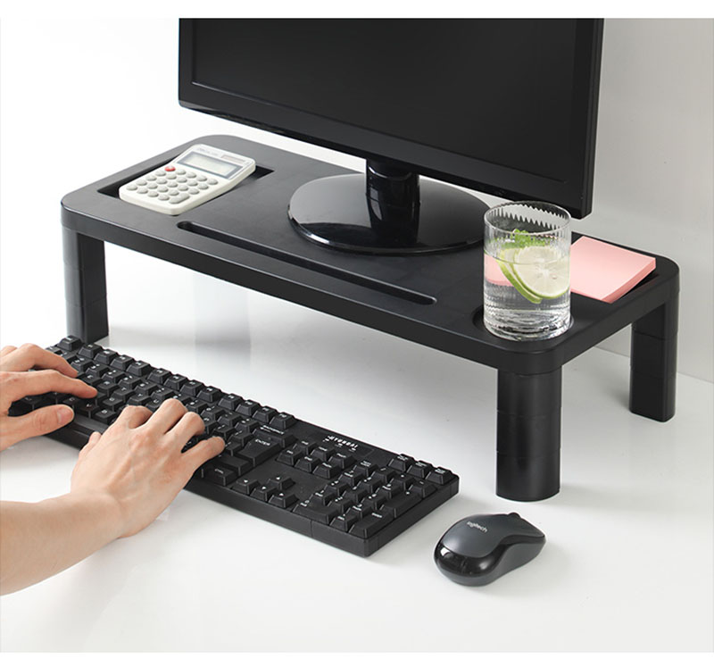 CNMF 1pcs Adjustable Computer Shelf Screen Base TV Monitor Stand Desktop Organizer