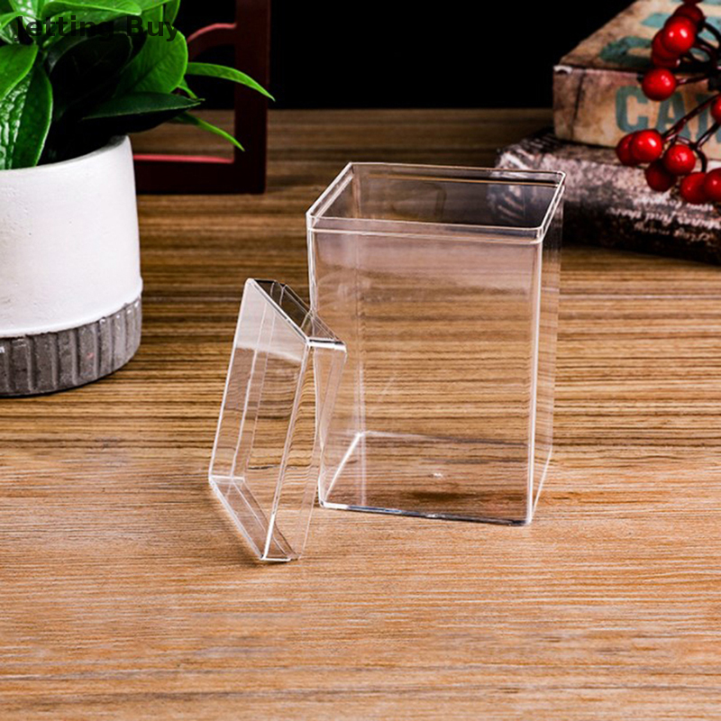 【Jettingbuy】 Flash Sale Desktop Storage Box Acrylic Doll Model Display Case Dustproof Transparent Toy Model Display Stand Action Figure Toys Storage Box