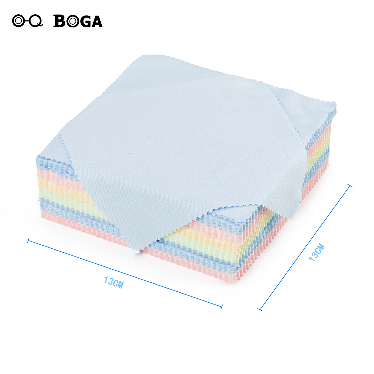 1 Piece Random Color Rectangle Mirror Cloth Eyewear Wipe Cleaning Microfiber Glasses Cloth