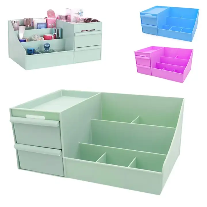 Cosmetic Storage Box Drawer Desktopplastic Makeup Dressing Table
