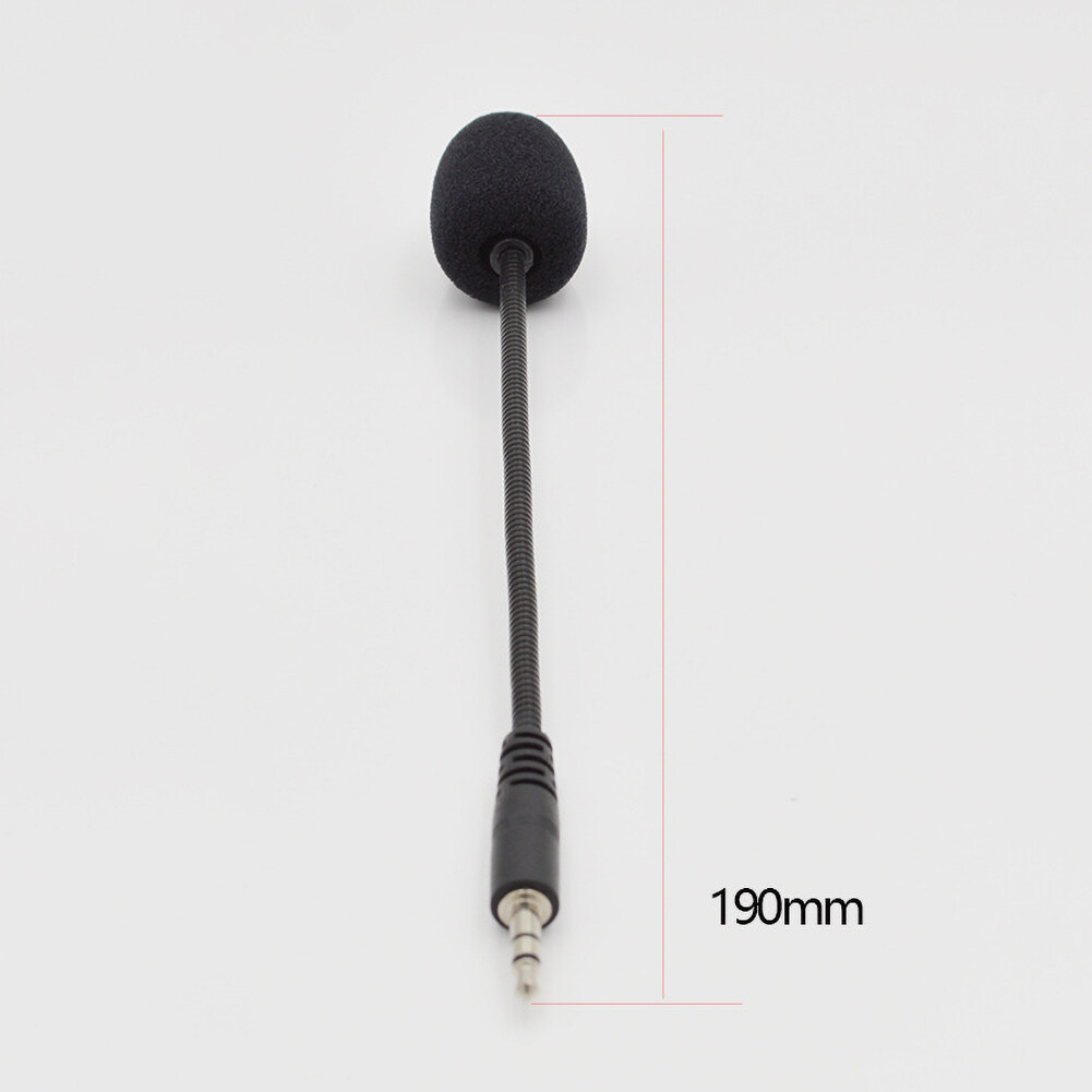 Universal 3.5mm Plug External Headset Microphone Mic for Mobile Phone PC Laptop
