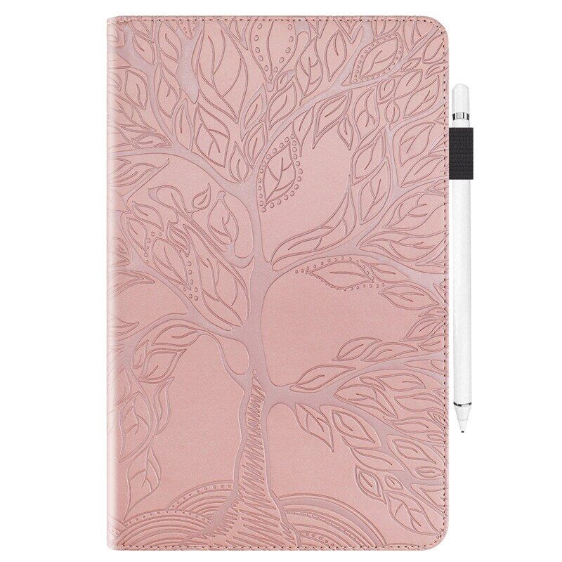 Tab Case For Kindle Fire HD 10 2021 HD10 2017 2015 2019 Cover Life Tree Pattern Tablet Shell Fire HD 10 inch Coque Stylus