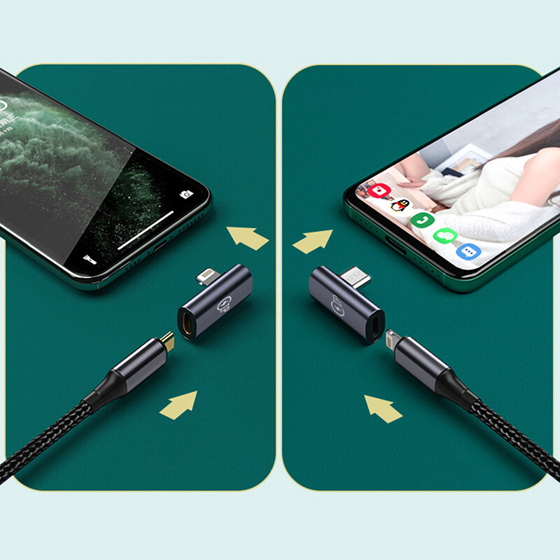 UNI Lightning to Type-C Converter Mobile Phone Adapter USB-A to Type-C OTG Converter
