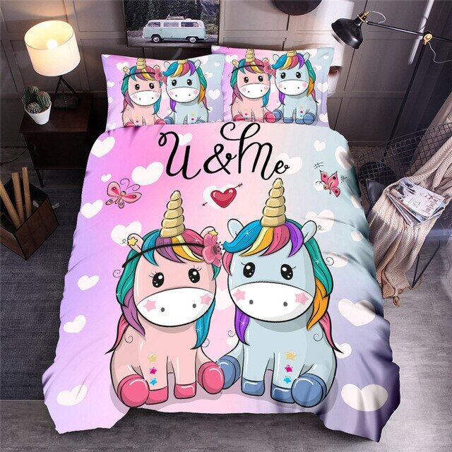 unicorn sheets double bed