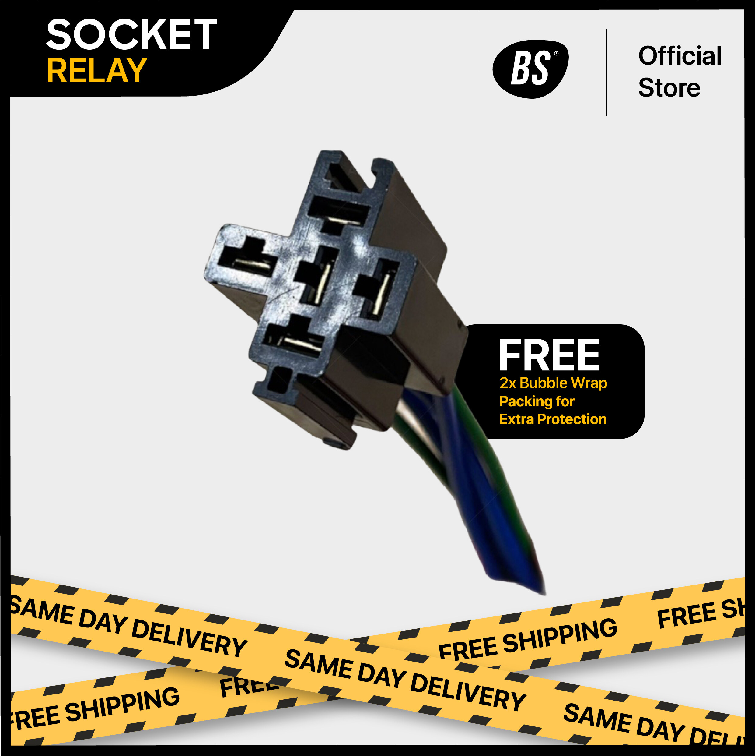 Relay Socket Relay 5PIN Socket Relay H4 Relay Lampu Kereta Car Relay