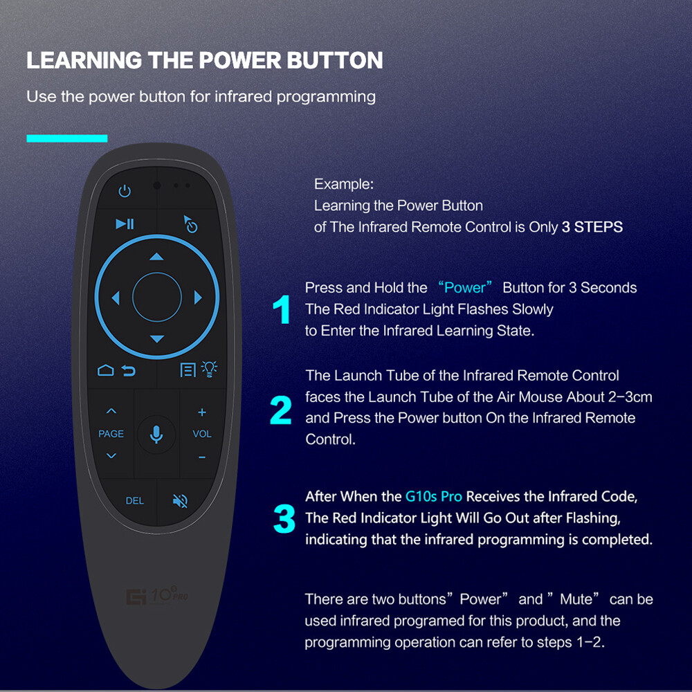 Kebidumei Wireless Air Mouse Smart Controller Voice Remote Control Wireless 2.4G / Bluetooth 5.0 Gyroscope Voice Control Wireless Air Mouse