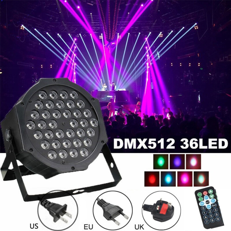 Đèn Nhấp Nháy Sân Khấu 36LED Mới 2020 Bộ Điều Khiển DMX512 Cho Hiệu Ứng Sân Khấu Dj Disco Tiệc Tùng Với Điều Khiển Từ Xa