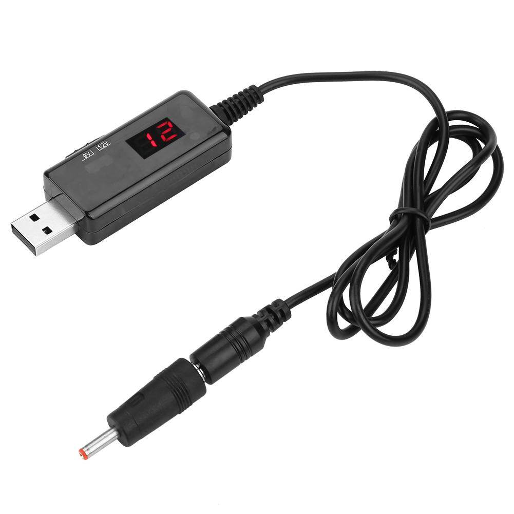 USB to DC Boost Cable Router Step-up Voltage Converter Display 9V/12V
