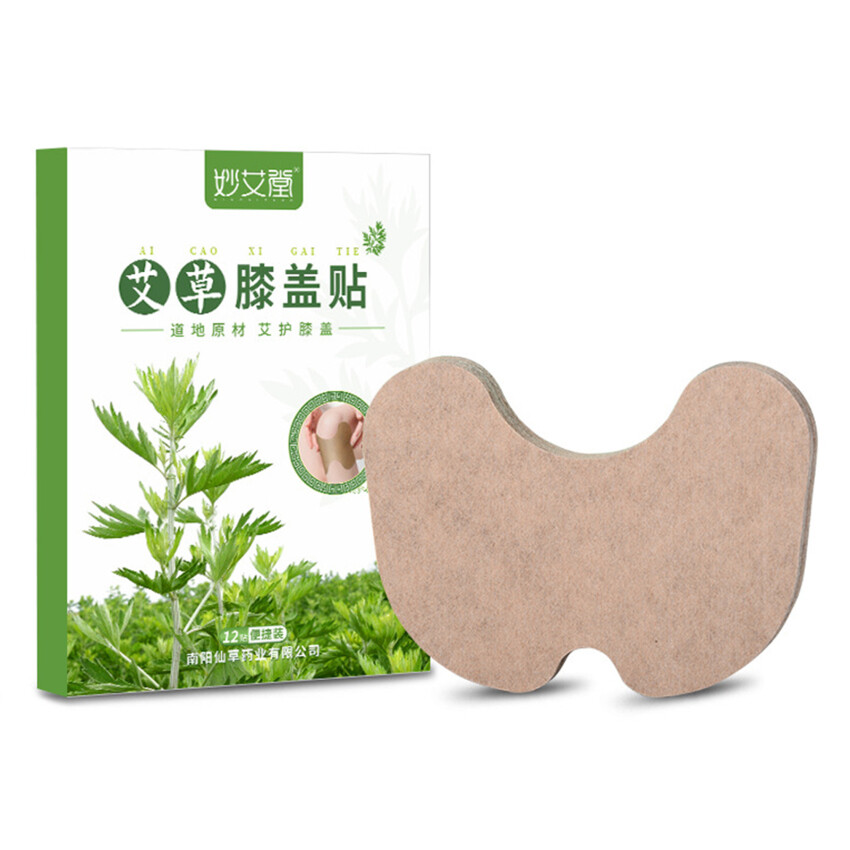 12pcsHot Compress Self-Heating Bone Pain Relief Wormwood Knee Patch Moxibustion Patch Knee Stickers