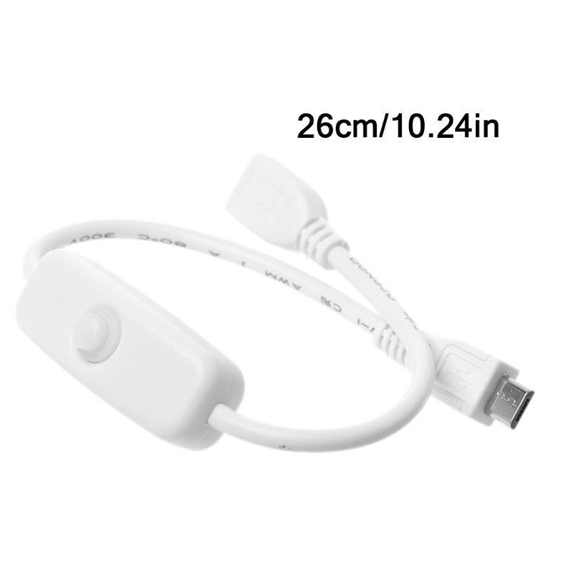 Micro USB Female to Male Power Supply Extension Cable With On Off Switch for Raspberry Pi for Huawei Android