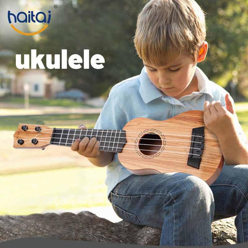 Haitai Ukulele 25cm/45cm Children's Ukulele Beginner Basic Players Educational Small Mini Portable Guitar Early Education Learning Musical Instrument Toys 4-string Kkulele Educational toys Acoustic Guitar For Kid Gift
