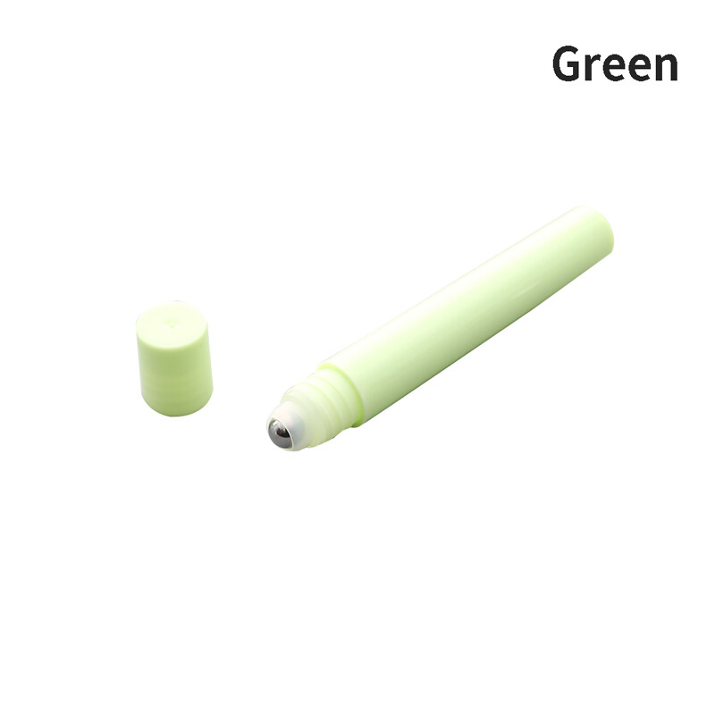 Eioce 10ml Empty Perfume Roll Roller Ball Bottle Plastic Stainless Steel Oil Container
