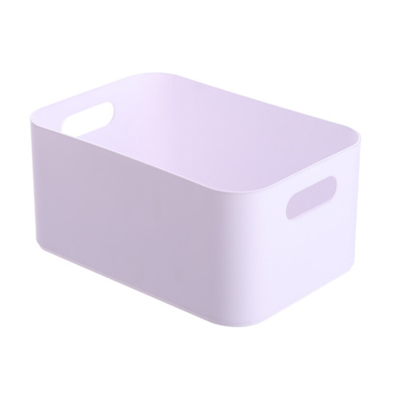 Plastic Storage Bins, Small Pantry Organizer Bins with Handles for Kitchen Bathroom Bedroom, Black/ Transparent/ White