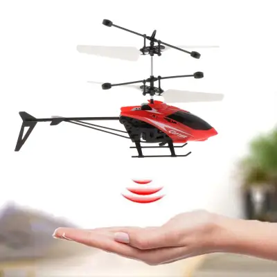 Mini RC Infrared Induction Helicopter Remote Control Gyro Drone Fairy Robots Flying Toy Chargeable Suspended Aircraft Outdoor Toys for Kids Gift