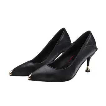 classic black high heel shoes