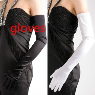 Women Fashion Long Satin Opera Party Costume Performance Dance Gloves thumbnail