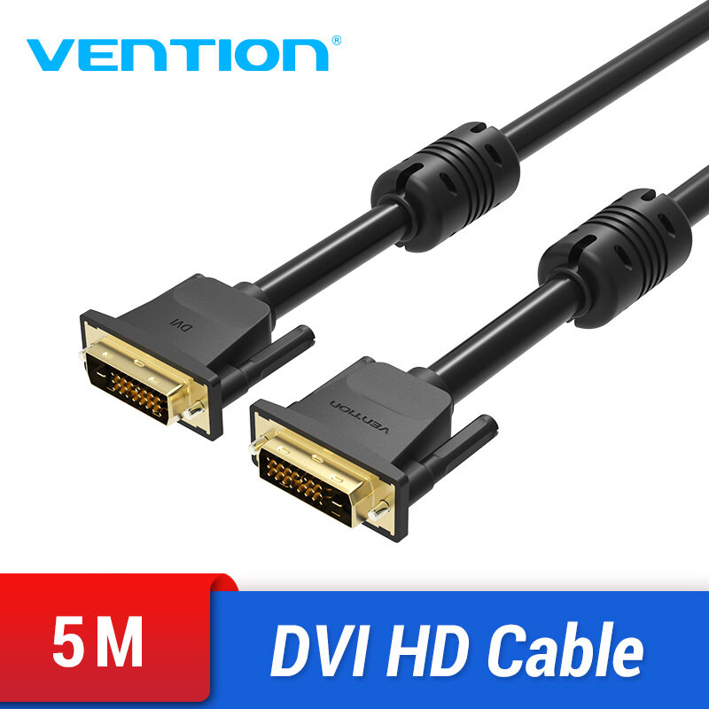 Vention dvi cable dvi d 24+1 cable dvi to dvi cable male to male video cable 3m/1m/2m/for computer projector laptop tv monitor