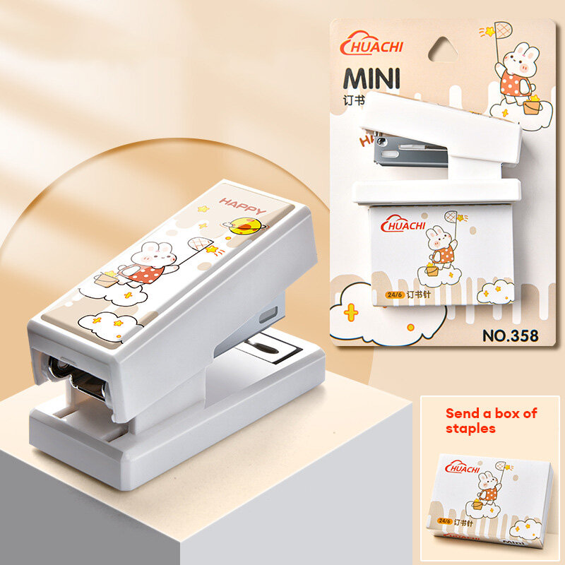 MSQ stapler paper stapler mini stapler portable mini portable stapler assorted colors