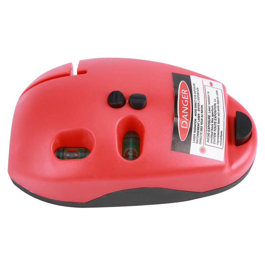 Mini Vertical Level Laser Level Laser Linear Level 90 Degree Mouse-Shaped Plastic Self-Leveling Measuring Tool