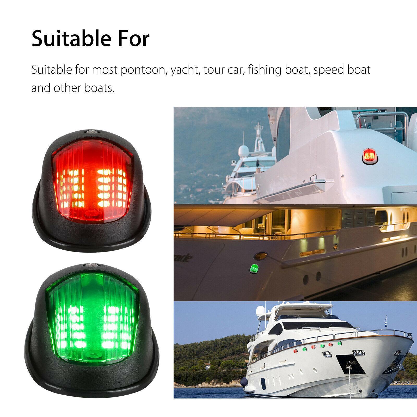 thumbnail image 2 of Fyre Flys LED 2-Pack Red & Green Navigation Lights For Boats – Durable Marine Sidelights For Safety At Night 2 of 6
