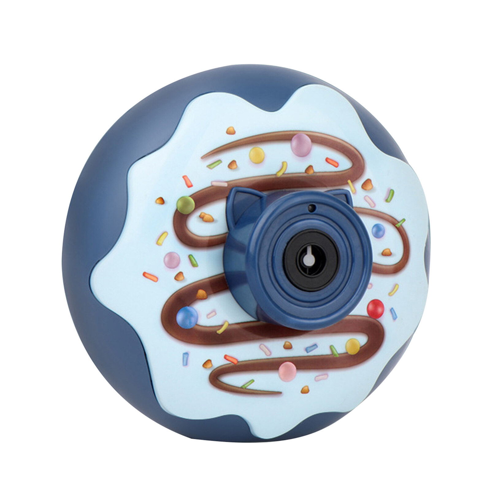 Bubble Machine Donuts Design Electric Kids Toy Automatic Light Music Effect for Outdoor Electric Bubble Toy