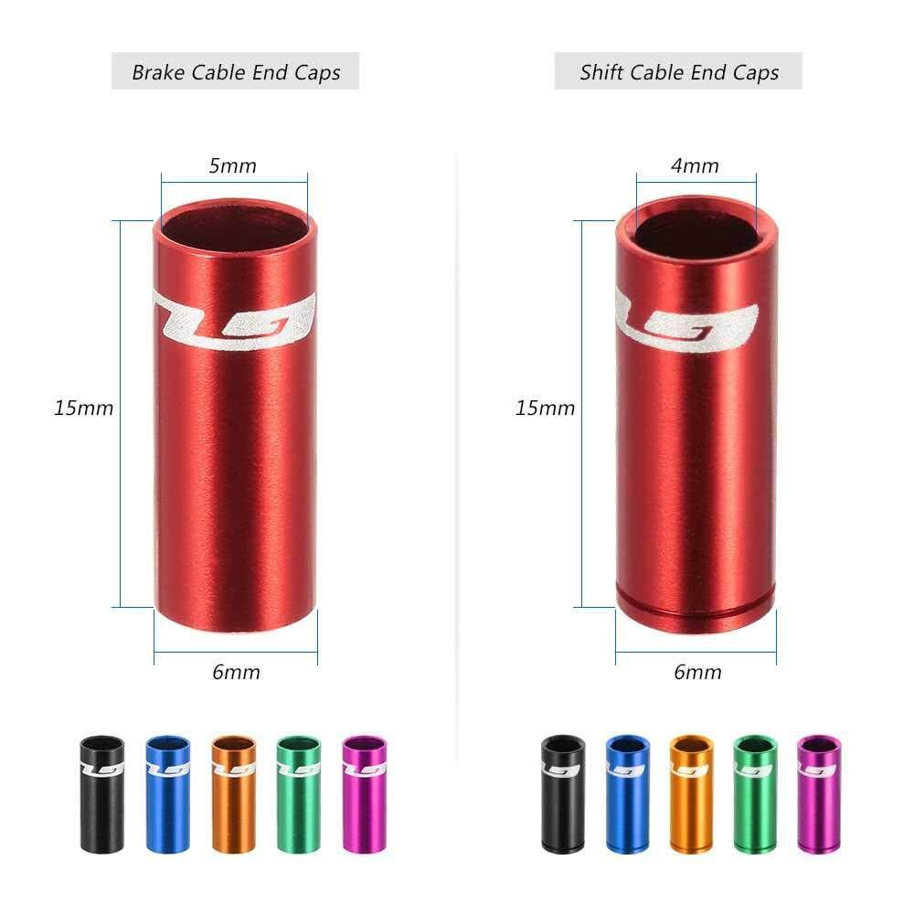 100 BICYCLE PLASTIC BRAKE CABLE HOUSING FERRULE CAP 5mm