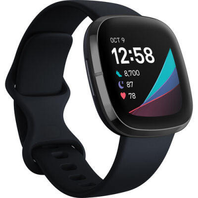 ดูภาพ Fitbit Sense GPS Smartwatch (Carbon / Graphite Stainless Steel) <br/>เพิ่มเติม Fitbit Sense GPS Smartwatch (Carbon / Graphite Stainless Steel)