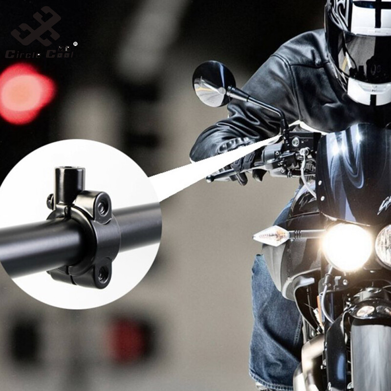 Circle Cool Motorcycle Handle Bar Mirror Mount Holder Rearview Handlebar Mirror Clamp
