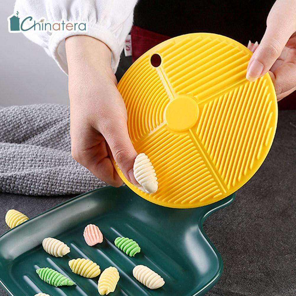 [Chinatera] Handmade DIY Spaghetti Pasta Plastic Washboard Kitchen Food Macaroni Board Gnocchi Maker Cutter Noodle Rolling Pin Molds Tool