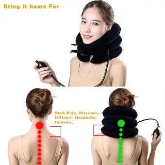 3 Layer Travel Pillows Inflatable Neck Support Air Pillow Neck