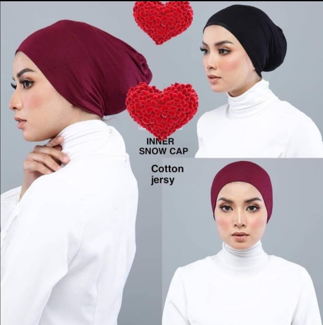 Shop Snow Cap For Women Hijab Black 