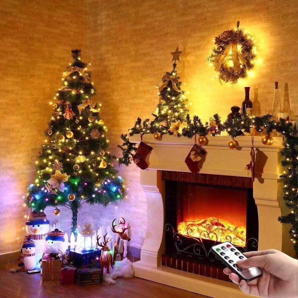 5/10M 50/100Led USB Copper Wire RGB Fairy String Light With Remote Control