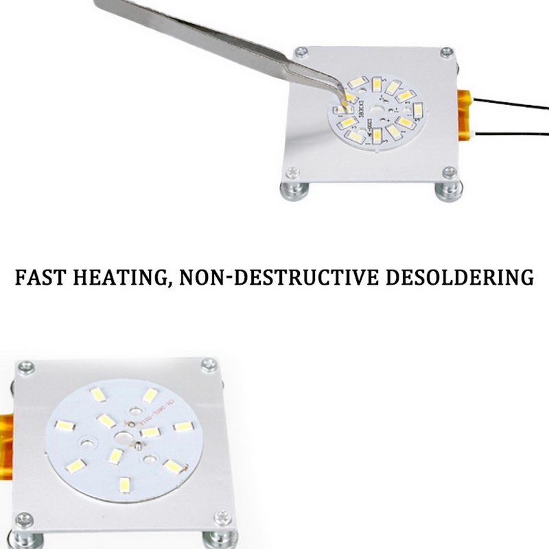Aluminum LED Remover PTC Heating Plate Soldering Chip Remove Weld BGA ...