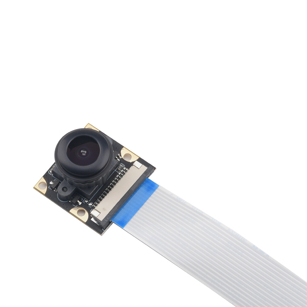 【Hàng Có Sẵn & Miễn Phí Vận Chuyển】máy Ảnh Raspberry Pi Thế Hệ 3/4 OV5647 Mô Đun Máy Ảnh Góc Rộng Mắt Cá 130 Độ 3B + 5 Triệu Pixel
