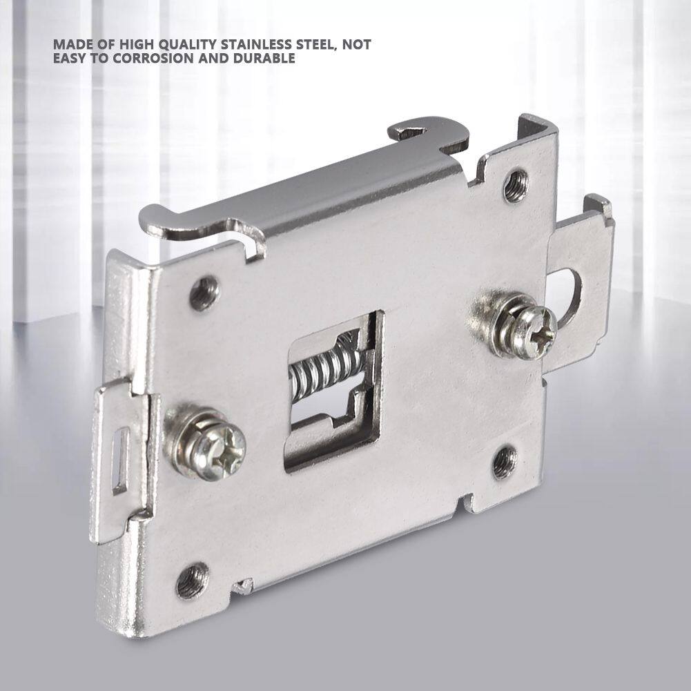 1PCS DIN rail fixed clip 35MM DIN Rail Fixed Solid State Relay Clip DIN Rail Mounting accessories Clamp With 2 Mounting Screws