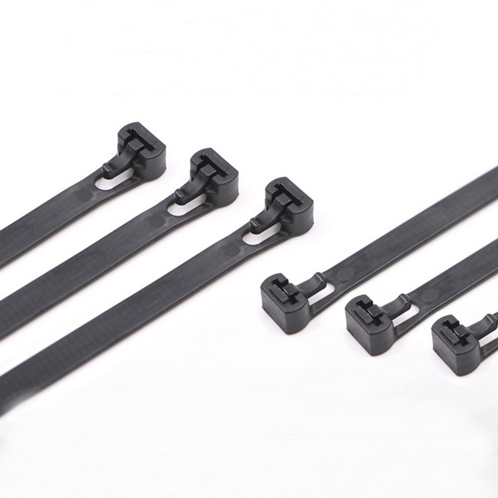 100Pcs Strong Cord Organizer Releasable Self-locking Wire Binding Cable Tie Wrap Strap Zip Ties