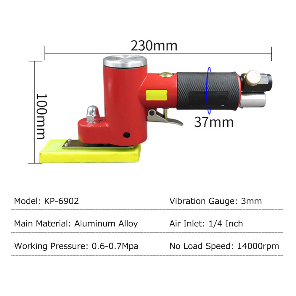Smart Sensor Máy Chà Nhám Đường Thẳng Mini Có Tấm Chà Nhám/Cao Su/Sắt Máy Chà Nhám Khí Nén Quỹ Đạo Ngẫu Nhiên Máy Đánh Bóng Cầm Tay Chạy Bằng Không Khí Máy Chà Nhám Cho Đồ Nội Thất Cơ Thể Tự Động Bề Mặt Kim Loại Gỗ