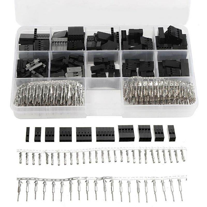 610PCS 2.54mm Crimp Pin Connector Header Jumper Wire Terminal Kit