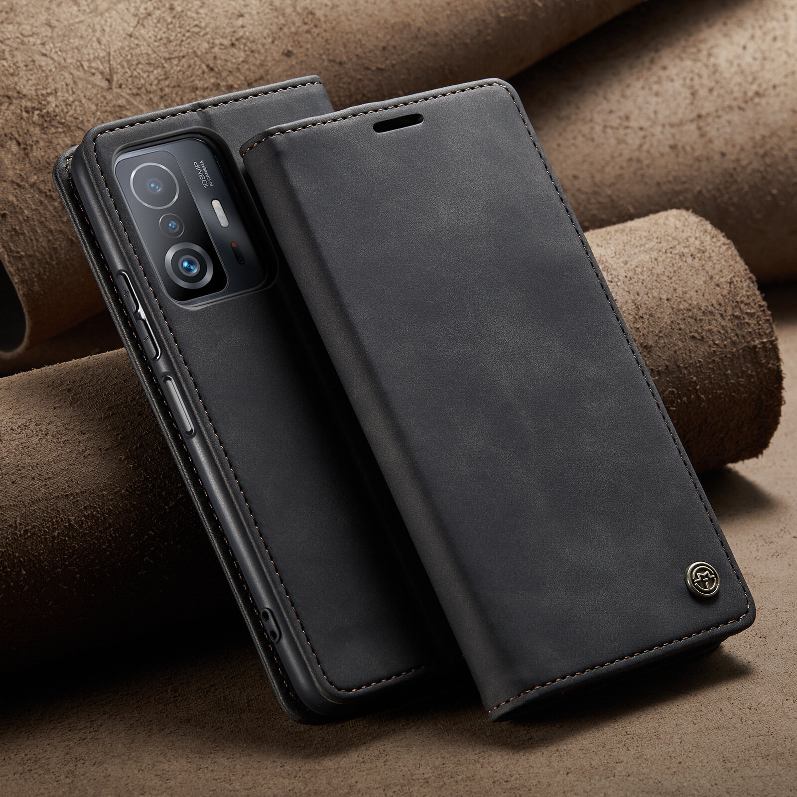 Matte leather flip phone case for xiaomi redmi note 11 note 10 pro max note 10s magnetic wallet cover case for xiaomi redmi note 9 pro max note 8 pro