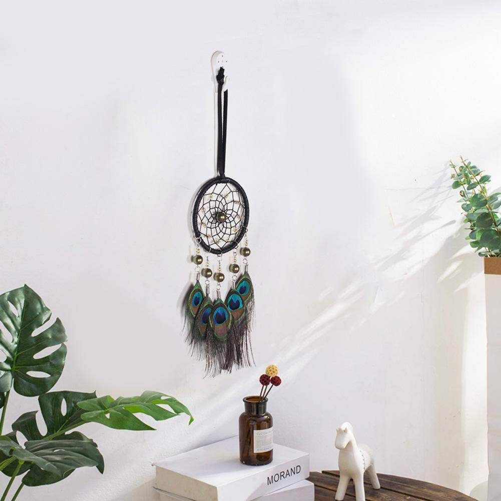 Peacock Feathers Handmade Dreamcatcher Craft Dream Catcher Net Home Decor