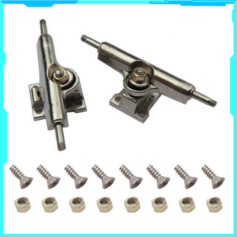 New 28mm One Set Trucks for Fingerboard Skateboard Wooden Deck Accessory High quality Zinc alloy