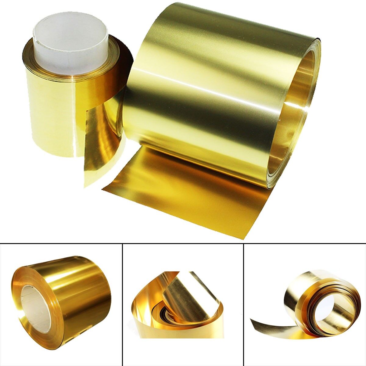1pc 100 X 1000 Mm 0.02mm Thickness Brass Sheet Metal Thin Foil Plate Shim Industry Materials For Metalworking Welding