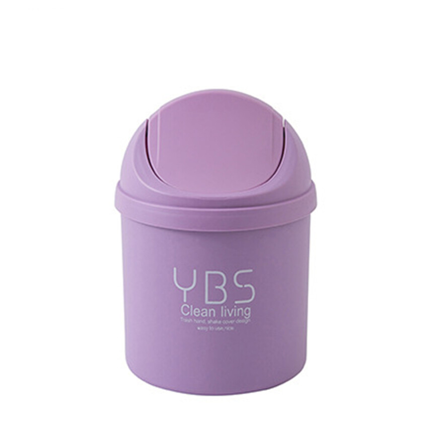 Table Trash Can Mini Small Waste Bins Desktop Garbage Basket Home Table Office Supplies Plastic Dustbins Sundries Barrel Box