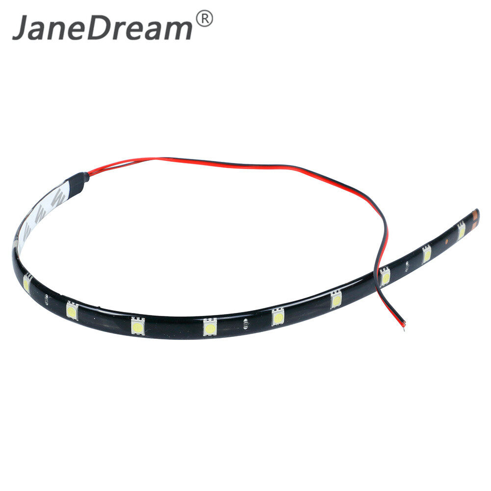 JaneDream 2Pcs 30cm 12 LED Light 3528 SMD LED Strip Light Waterproof Car Decor