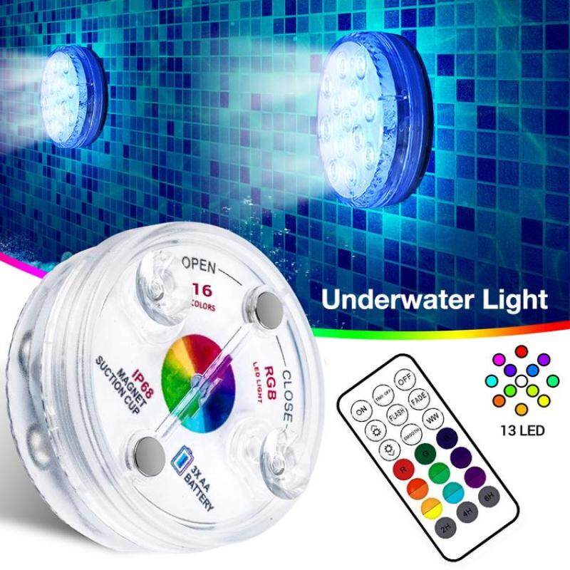 Đèn Dưới Nước IP68 Đèn LED Chìm Chống Nước Chống Mài Mòn Với Điều Khiển Từ Xa RF Cho Bể Cá Đài Phun Nước Bể Cá