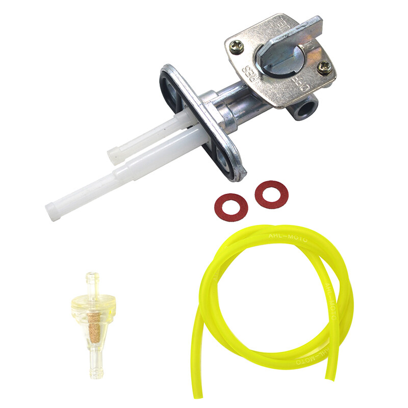 Fuel Valve Petcock Shut Off 1/4 Fuel Line Gas Pump Valve Tank Switch Valve 90Cc 110Cc 120Cc 125Cc 140Cc Pit Dirt Quad Motorcycle Bike Dirt Bike Go Kart Atv